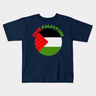 Free Palestine Flag Kids T-Shirt